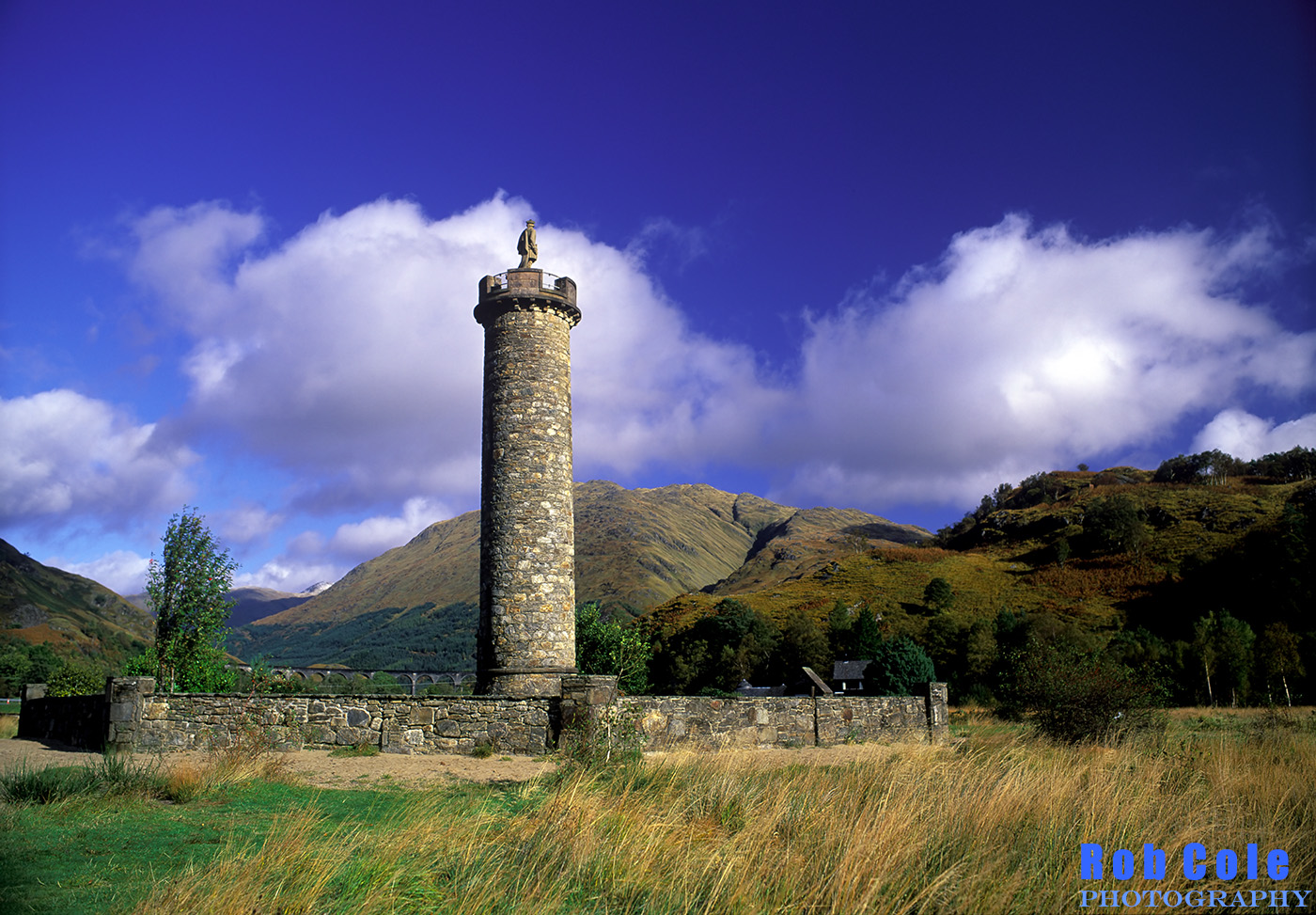 The monument to the Unkown Highlander at Glenfinnan