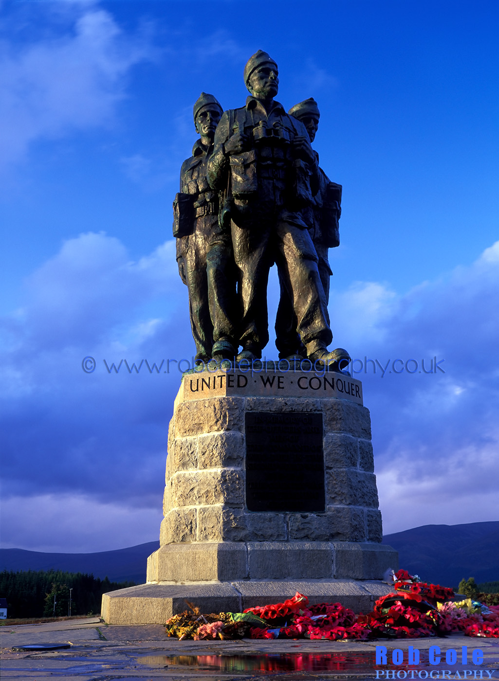 The memorial to the Royal Marine Commandos at Spean Bridge