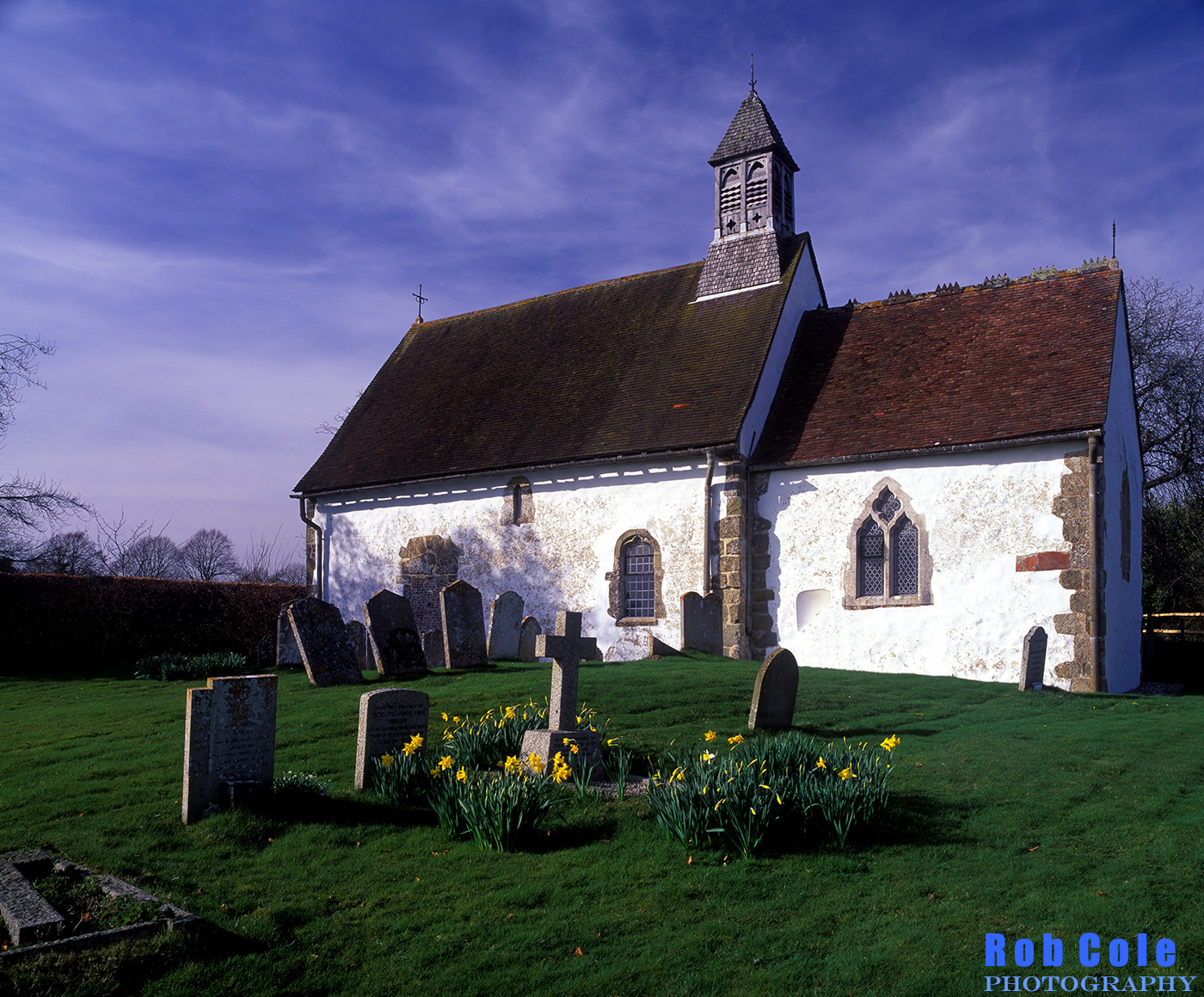 The tiny church of St Botolph in the hamlet of Hardham