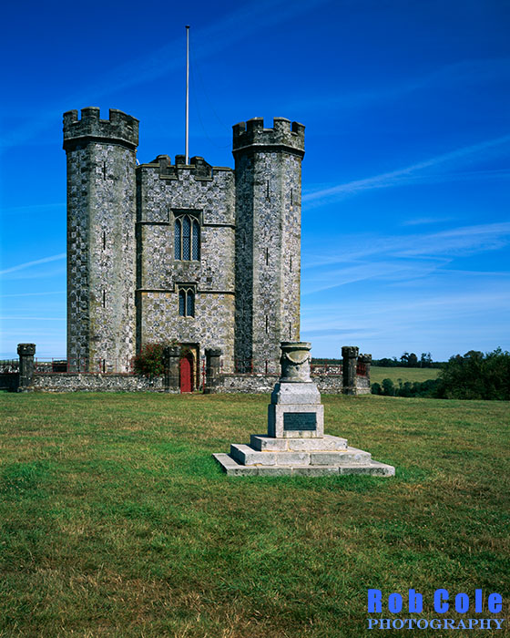 The folly of Hiorne Tower in Arundel Park, West Sussex