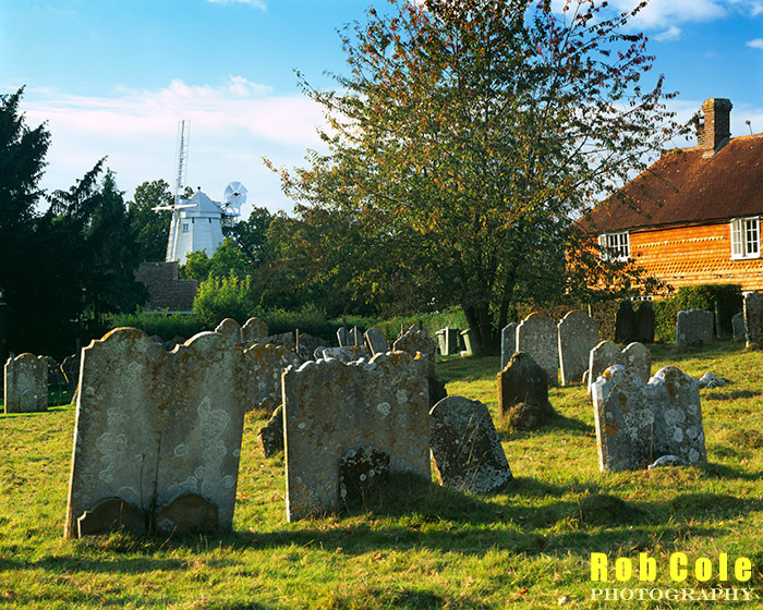 A view of Kings Windmill from the churchyard in Shipley