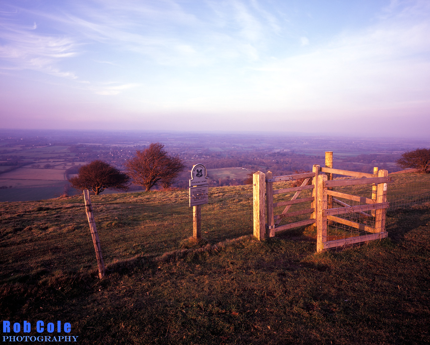 A view from the South Downs at Ditchling Down