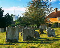A view of Kings Windmill from the churchyard in Shipley